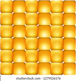 Seamless gold 3d square background, web banner