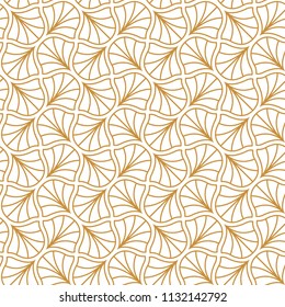 Seamless Gold Art Deco Pattern. Stylish antique background.