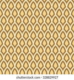 Seamless Gold Art Deco Vector Pattern
