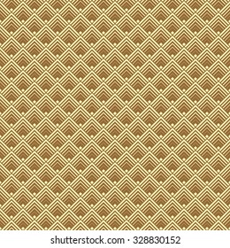 Seamless Gold Art Deco Vector Pattern