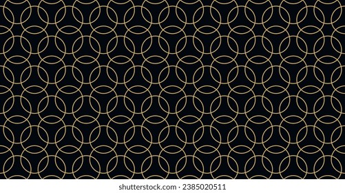 Oro inmaculado y tónica oriental negra. Antecedentes islámicos. Textura lineal árabe. Ilustración vectorial.