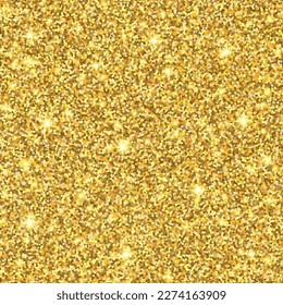 seamless gold glitter texture background vector.