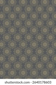 Seamless Gold Mandala Pattern on Dark Background – Luxury Ethnic Ornament