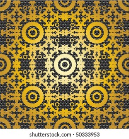 seamless gold metal ornate pattern