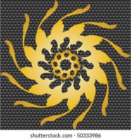 seamless gold metal ornate pattern