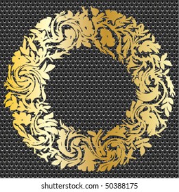 seamless gold metal ornate pattern