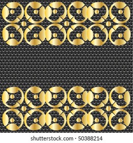 seamless gold metal ornate pattern