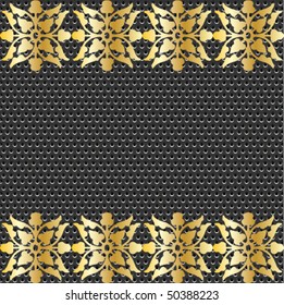 seamless gold metal ornate pattern