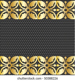 seamless gold metal ornate pattern