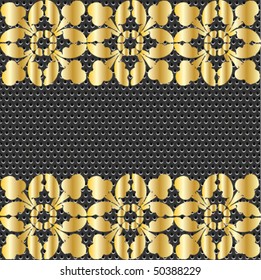 seamless gold metal ornate pattern