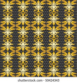 seamless gold metal ornate pattern