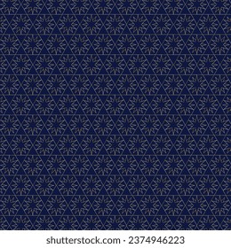 Seamless gold oriental pattern. Islamic background. Arabic linear texture. Star Pattern. geometry pattern. Vector illustration.