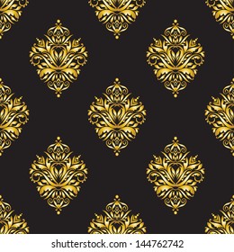 Seamless gold ornament pattern