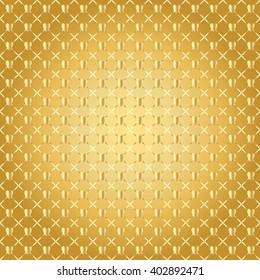 Seamless gold pattern. Mesh background Vector Illustration