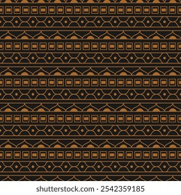 Seamless gold pattern in Mexican and Asian style. Template for texture, textiles, decorations, postcards, posters and interior design Idea for creative design