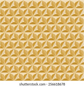 seamless gold pyramid pattern, vector background