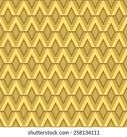 Seamless gold vintage diamond surface tile pattern vector