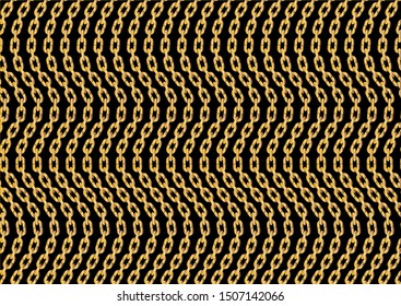 Seamless golden chain pattern for fashion prints.EPS10 Illustration.