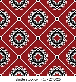 Seamless Golden Chains with Mandala Pattern.Vector design for Fashion Prints and Backgrounds.
