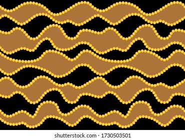 Seamless Golden Chains Pattern.Vector design for Fashion Prints and Backgrounds.