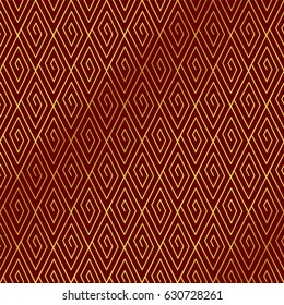 Seamless Golden Chinese Background check geometry spiral vortex line