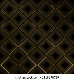 seamless golden geometric pattern on a dark background. royal symbol. Vector Illustration. Elegant decoration symbol.