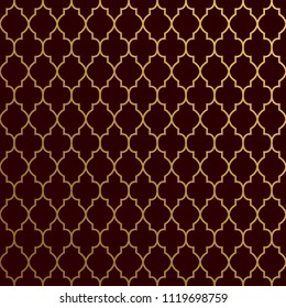 seamless golden geometric pattern on a dark background. royal symbol. Vector Illustration. Elegant decoration symbol.