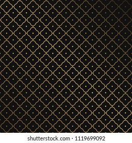 seamless golden geometric pattern on a dark background. royal symbol. Vector Illustration. Elegant decoration symbol.