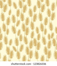 seamless golden grass pattern
