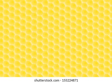 seamless golden honey combs pattern