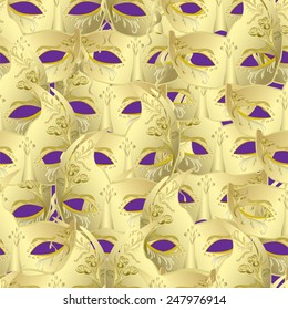 seamless golden mask