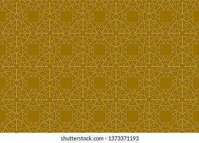 Seamless golden ornament in arabian style. Geometric abstract background. Pattern for wallpapers and backgrounds.Identity trendy linear style product package template 