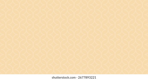 Patrón dorado sin fisuras con Formas geométricas curvas sobre un fondo suave. Diseño elegante y abstracto ideal para la marca de lujo, embalaje y fondos digitales.