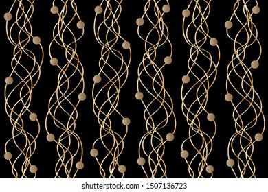 Seamless golden pattern for fashion prints.EPS10 Illustration