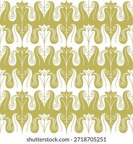 Patrón dorado inconsútil, diseño floral del Vector, fondo abstracto.