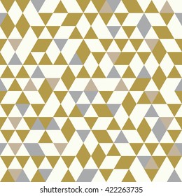 Seamless Golden Pattern of geometric shapes