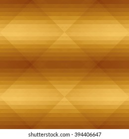 Seamless golden pattern with triangle . Geometric design for business presentations. Luxury abstract background polygonal mosaic. Web template. Vector illustration.