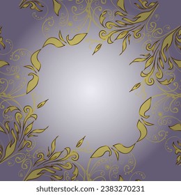 seamless golden pattern. vector golden floral ornament brocade textile and glass pattern. Gold metal with floral pattern. Colors with golden elements.