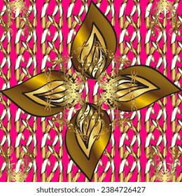 seamless golden pattern. vector golden floral ornament brocade textile and glass pattern. Gold metal with floral pattern. Colors with golden elements.