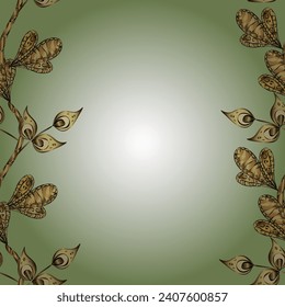 Seamless golden pattern.Vector golden floral ornament brocade textile and glass pattern. Gold metal with floral pattern. pleasant colors with golden elements.