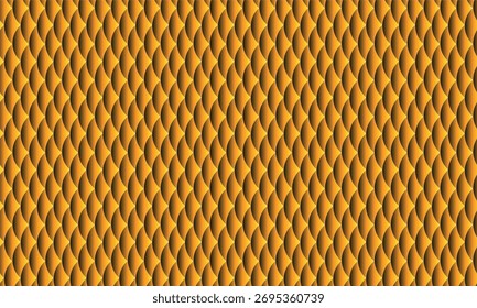 Un patrón de escala dorada sin costuras ofrece un fondo lujoso y texturizado. Ideal para añadir profundidad y riqueza a los diseños con su brillo metálico. 