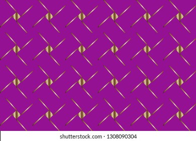 Seamless golden, silver ornament in arabian style. Geometric abstract background. Pattern for wallpapers and backgrounds.  Geometric mosaic. Abstract texture. metal mosaic on a colored background.  