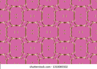 Seamless golden, silver ornament in arabian style. Geometric abstract background. Pattern for wallpapers and backgrounds.  Geometric mosaic. Abstract texture. metal mosaic on a colored background.  