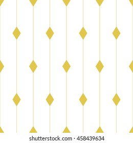 Seamless golden  square on white background Pattern.luxury Pattern.