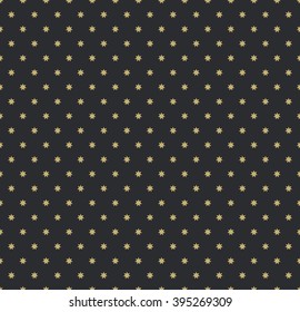 Seamless golden stars pattern. Vector illustration