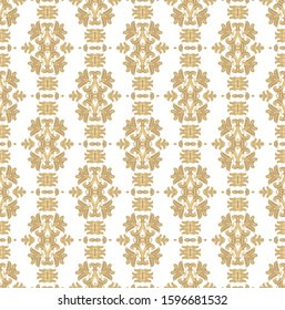 Seamless golden vector ornamental  texture,   oriental, medieval style