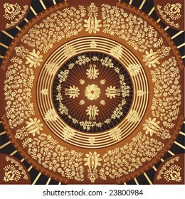 Seamless Golden Velvet