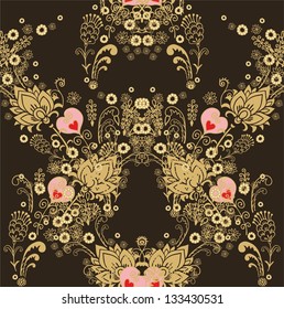 seamless golden wallpaper