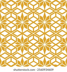 seamless golden and white geometric pattern japanese kumiko