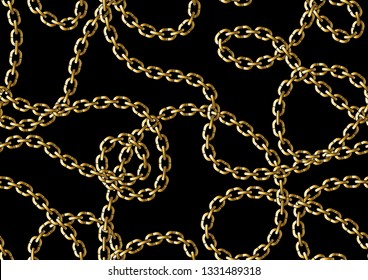 Seamless Golen Chain Pattern